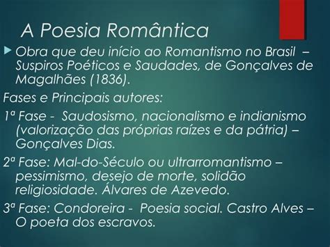 Romantismo No Brasil PPT