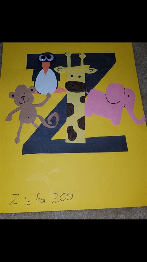 Z Is For Zoo Letter Z Crafts Alphabet Crafts Preschool Preschool