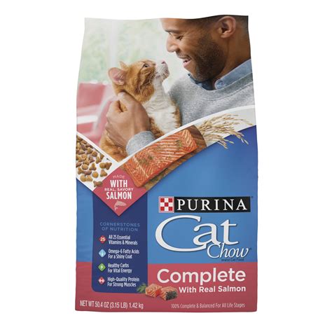 Purina Cat Chow High Protein Salmon Dry Cat Food 315 Lb Bag