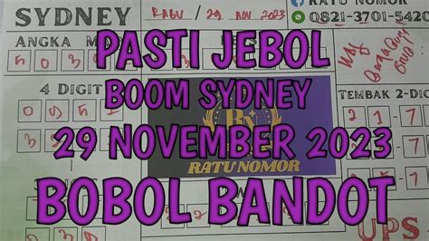 Prediksi Sidney Hari Ini November Bocoran Togel Sydney Hari