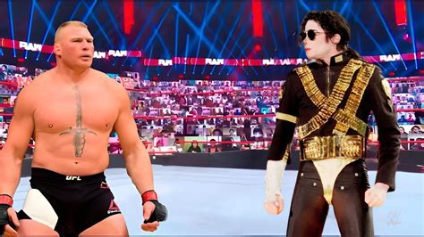 Full Match Brock Lesnar Vs Michael Jackson Iron Man Match 2023