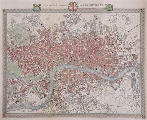 Creighton S Map Of London Michael Jennings Antique Maps And Prints