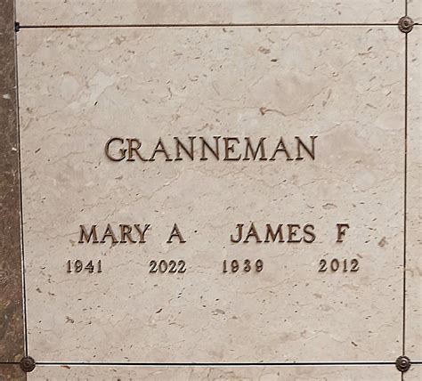 Mary Ann Osborn Granneman M Morial Find A Grave