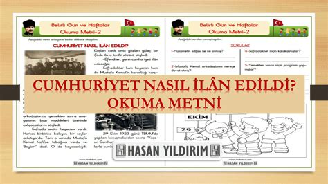 Cumhuriyet Nasıl İlân Edildi Okuma Metni Meb Ders