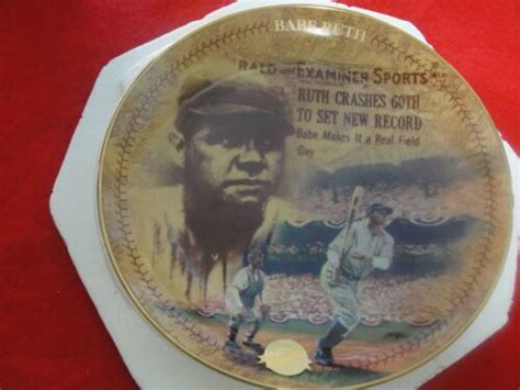 Babe Ruth Centennial Bradford Exchange Collector Plate Ebay