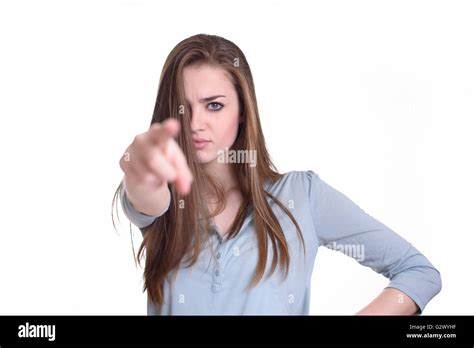 Angry Woman Pointing Finger Hi Res Stock Photography And Images Alamy