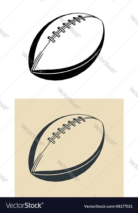 American football ball Royalty Free Vector Image