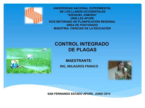 Control Integrado De Plagas Agrícolas Ppt