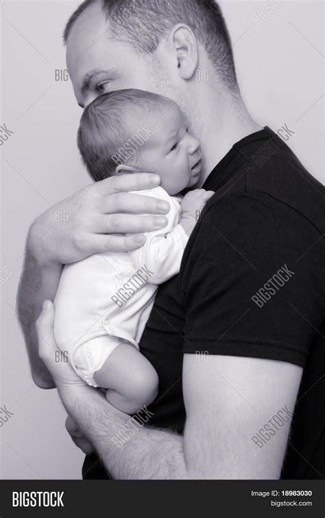 Father Holding Newborn Image Photo Free Trial Bigstock