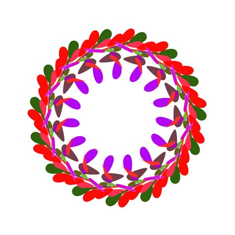 Colorful Circle Garlandtranspancy 10063586 Png