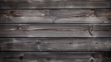 Aged Rough Horizontal Photo Dark Brown Wooden Boards With Old Texture