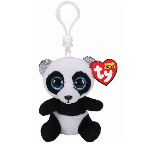 Ty Beanie Boo Bamboo The Panda Keyring Clip Claires