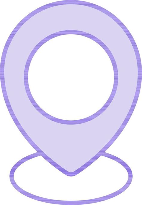 Location Pin Icon In Purple And White Color. 24465557 Vector Art at ...