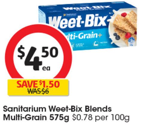 Sanitarium Weet Bix Blends Multi Grain 575g Offer At Coles