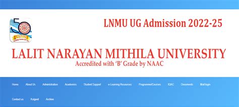 LNMU UG Admission 2022 25 Apply Online UG Course Eligibility Criteria