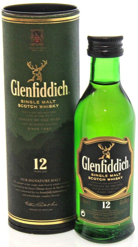 Glenfiddich Single Malt Scotch Whisky 12 Year Old 50ml Bruce Park Liquors