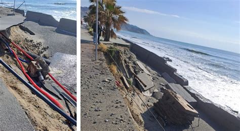 Maltempo E Mareggiate In Calabria Interventi Tempestivi A Bova Marina