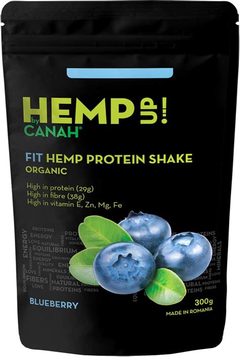 Canah® Hemp Up Blueberry Organic Shake Fit Hemp Protein Shake For