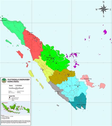 Peta Sumatera Utara Png