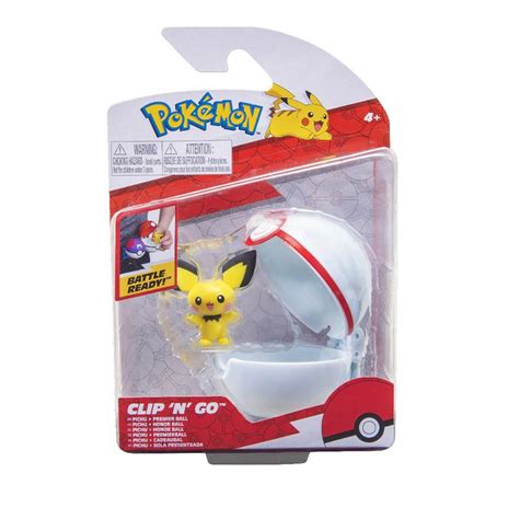 Jazwares Pokemon Clip N Go Figurka Pichu Premier Ball Pokemon