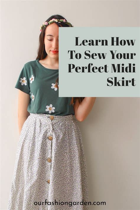 Learn How To Sew Your Perfect Midi Skirt Diy Skirt Diy Midi Skirt