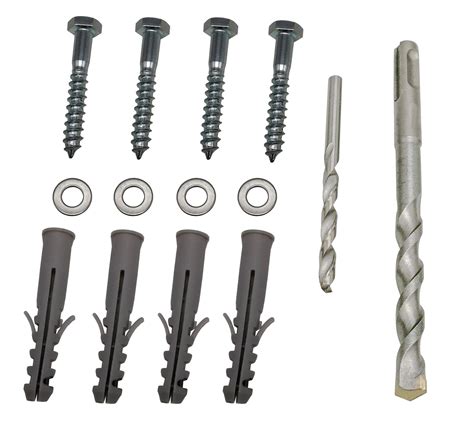 Buy Lag Bolts Kit for int TV Bracket into Wood or Concrete Wall, Heavy Duty Bolts, Anchors and 2 ...