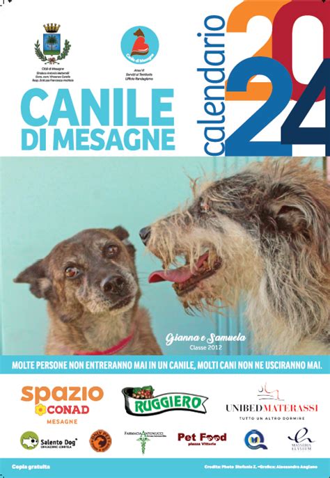 Pronto Il Calendario Del Canile Di Mesagne Disponibile Dal