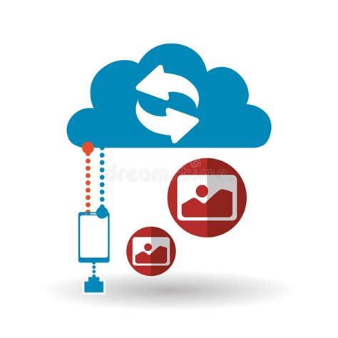 Cloud Computing Design Trip Icon Flat Illustration Technology Vector