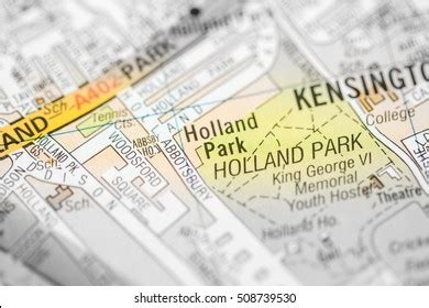 Holland Park London Uk Map Stock Photo Shutterstock