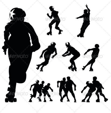 Roller Derby Silhouette