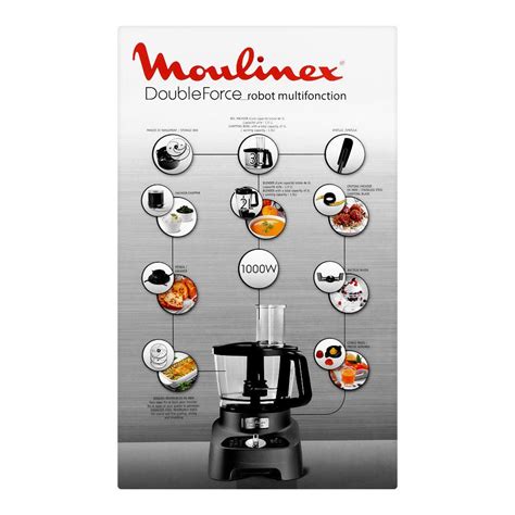 Buy Moulinex Double Force Multi Purpose Food Processor 1000W FP825E10