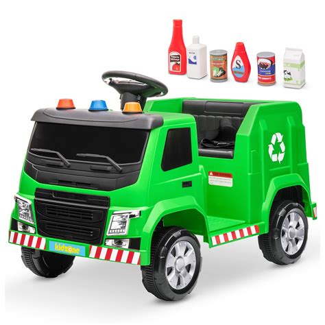 Buy Kidzone 6v Recycling Garbage Truck Electric Ride On Toy With Led