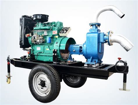 Trailer Mounted 20hp Diesel Engine Water Pump Set For Agricultural