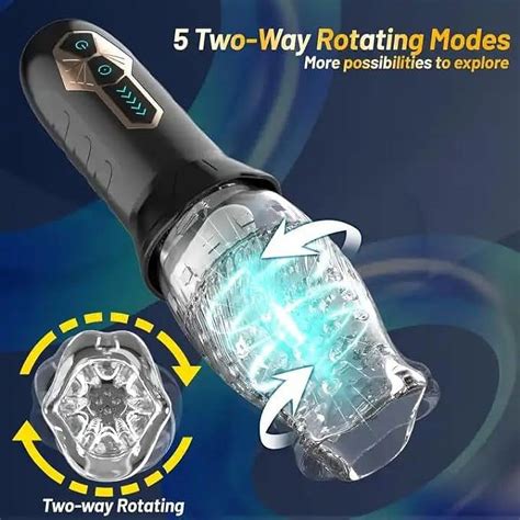 Mens Masturbation Toys Suction Rotating And Vibration Oral Handheld Rotating Vibration Adult