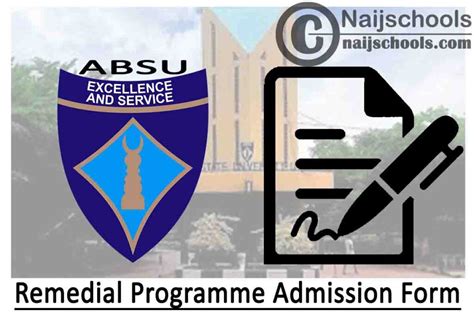 Abia State University Absu Remedial Programme Admission Form For 2020