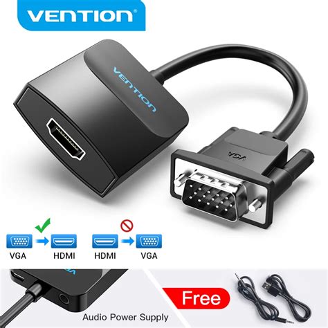 Vention Adaptateur Vga Vers Hdmi P C Ble Convertisseur M Le Vers