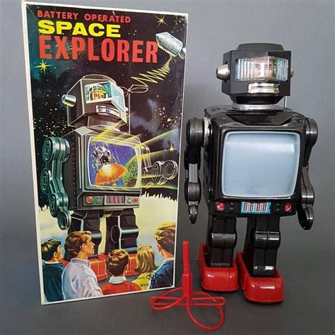 Boxed Original Vintage 1960s Sh Horikawa Tin Toy Space Etsy Tin