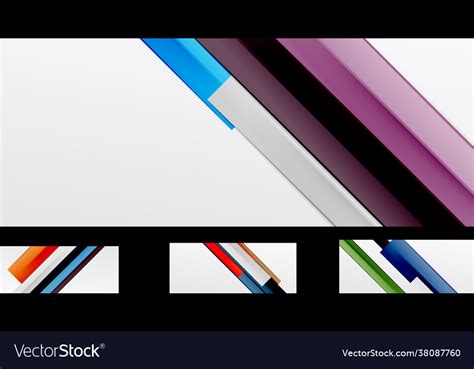 Geometric Wallpaper Design Template Set Royalty Free Vector