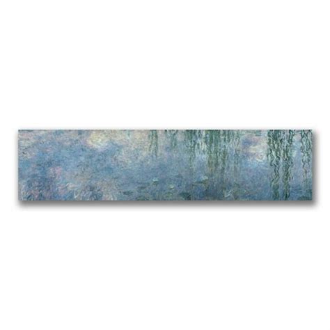 Vault W Artwork Waterlillies Morning By Claude Monet Wrapped Canvas