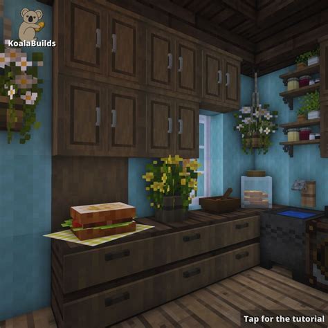 Minecraft Aesthetic Cute Cottage Kitchen Made By Koalabuilds