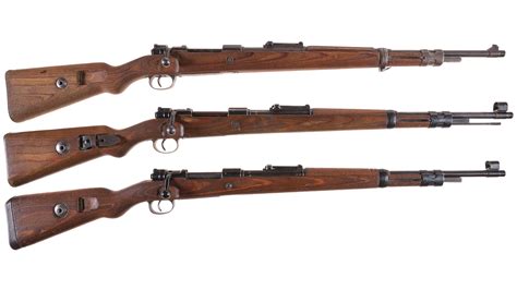 Three Mauser Model 98 Military Bolt Action Rifles Rock Island Auction