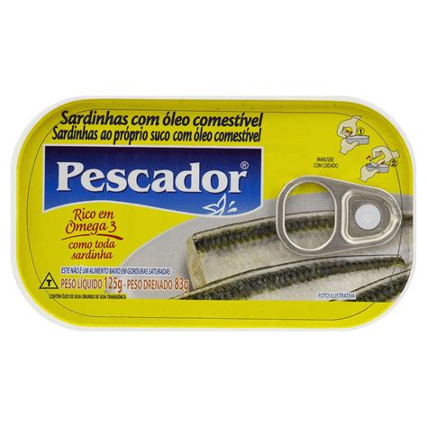 Sardinha Leo Pescador Lata G Superbom Aguas Claras