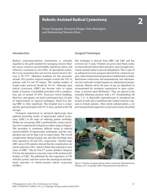 Pdf Robotic Assisted Radical Cystectomy 2 · 2 Robotic Assisted