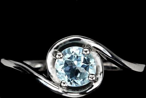 Delikatny Pier Cionek R Srebrny Sky Blue Topaz Ceny I Opinie