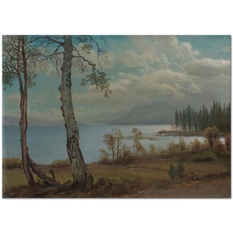 Lake Tahoe By Albert Bierstadt As Art Print Canvastar