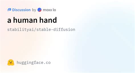 Stabilityaistable Diffusion · A Human Hand