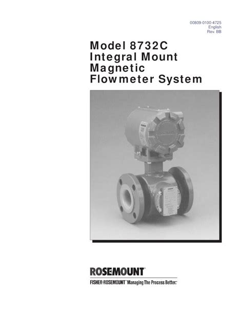 Pdf Model C Integral Mount Magnetic Flowmeter