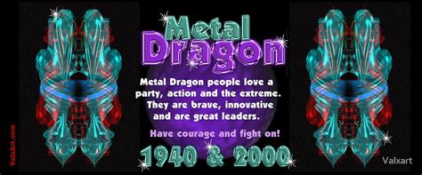 "1940 2000 Chinese zodiac born in year of Metal Dragon by Valxart.com ...