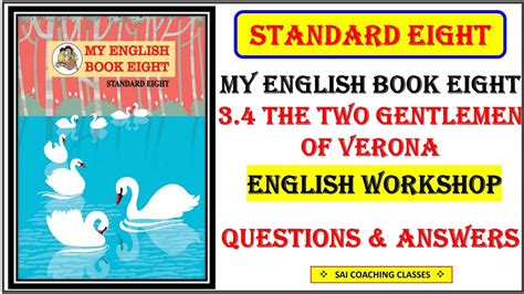 Workshop Class 8 English 3 4 The Two Gentlemen Of Veronaquestion