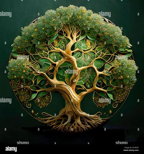 Triskel Tree Of Life Symbol Of Nature And Natural Mandala Symbolic